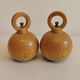 A set of pepper and salt grinders designed by c jorgensen for bodum denmark. Late 20th century.