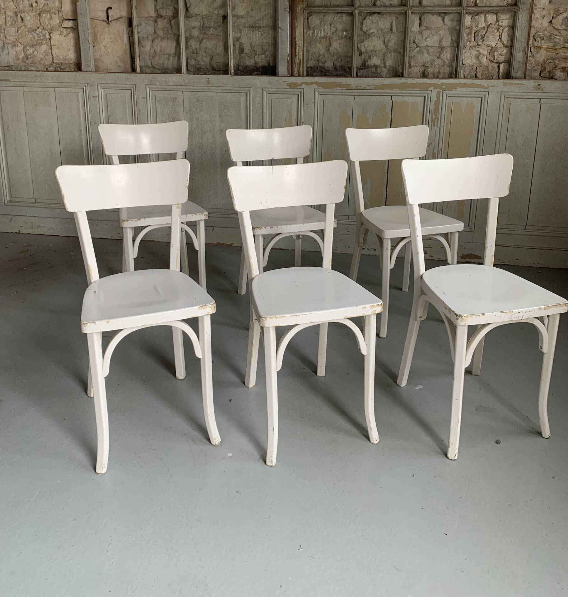 6 Baumann bistro chairs n°54