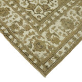 Handmade Turkish Contemporary 1980s 293 cm x 380 cm Beige Wool Carpet