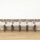 Set of 6 Scandinavian solid wood chairs – 1960s Nordic design