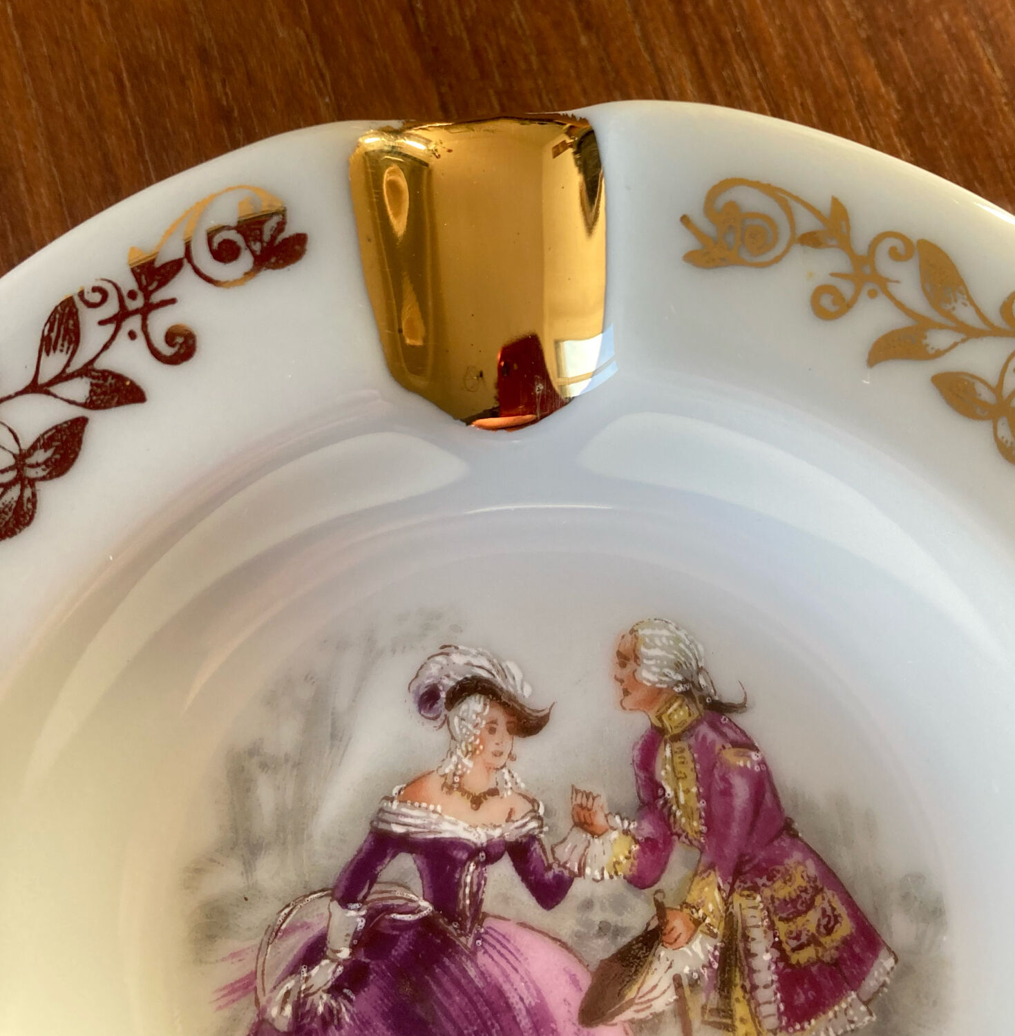 Limoges porcelain ashtray