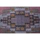 Vintage Turkish Oushak Handmade Wool Cotton Pink Area Rug 125x242