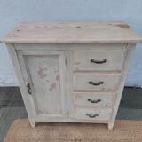 Parisian buffet, chippy paint effect