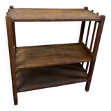 Vintage wooden open side cabinet / shelf