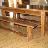 Solid Walnut Farm Table
