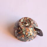 Neriage mosaic tea set by Jean Gerbino, Vallauris.