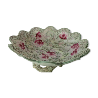 Coupe vide poche en porcelaine nippon japon decor emaille en relief