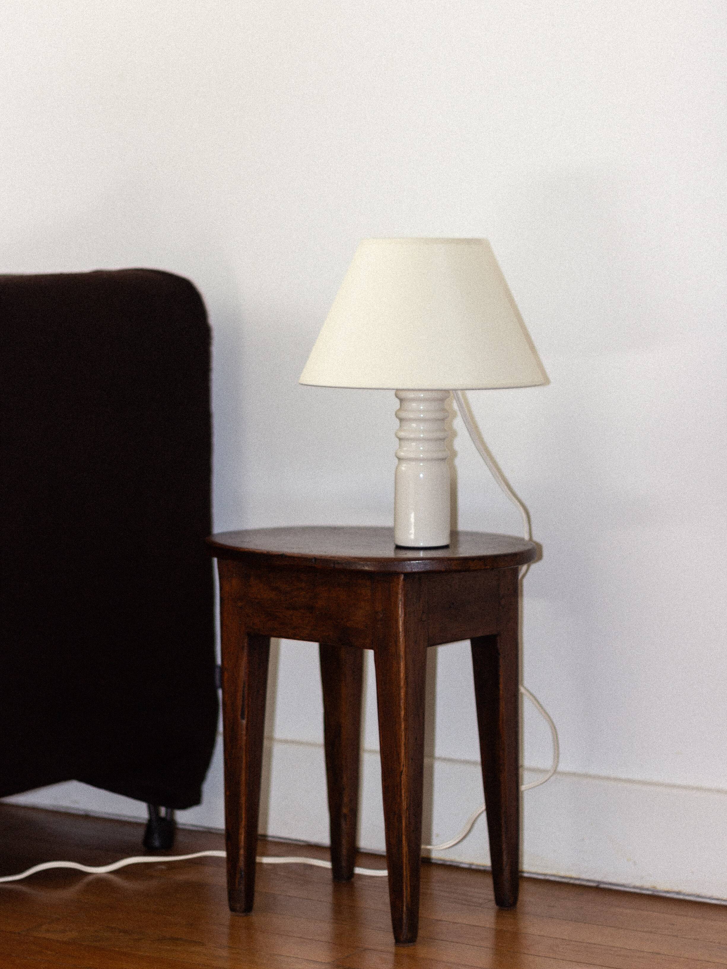 Small ceramic lamp base, handcrafted