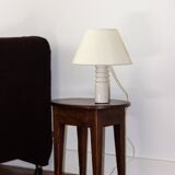 Petit pied de lampe en céramique, travail artisanal