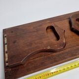 Solid wood bookends with zipper, folding, 1900