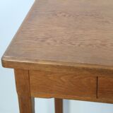 Rustic wood desk 1 drawer of the years 60