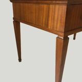 Wood and pink marble desk