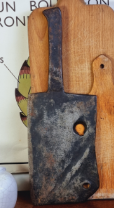 Old stamped butcher leaf