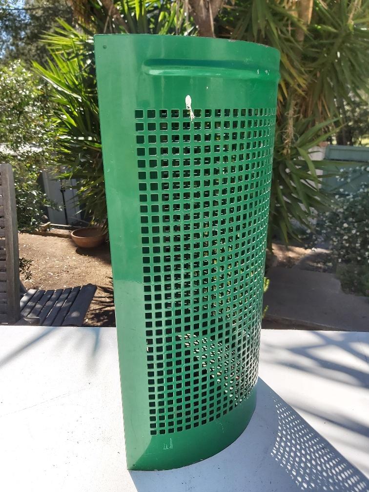 Public metal garden bin