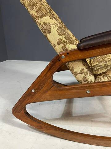 Rocking chair, Dřevotvar, 1970s, Czechoslovakia