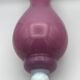 Vase vintage en opaline rose sur pied blanc 36,8 cm