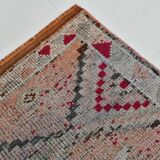 3x12  Red Brown Vintage Runner Rug, 86x369Cm SK 22862