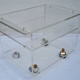 Plexiglas coffee table, David Lange design, 1970s