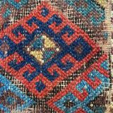 Antique Shahsavand tribal horse cover mat 105x95 cm