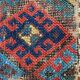 Antique Shahsavand tribal horse cover mat 105x95 cm