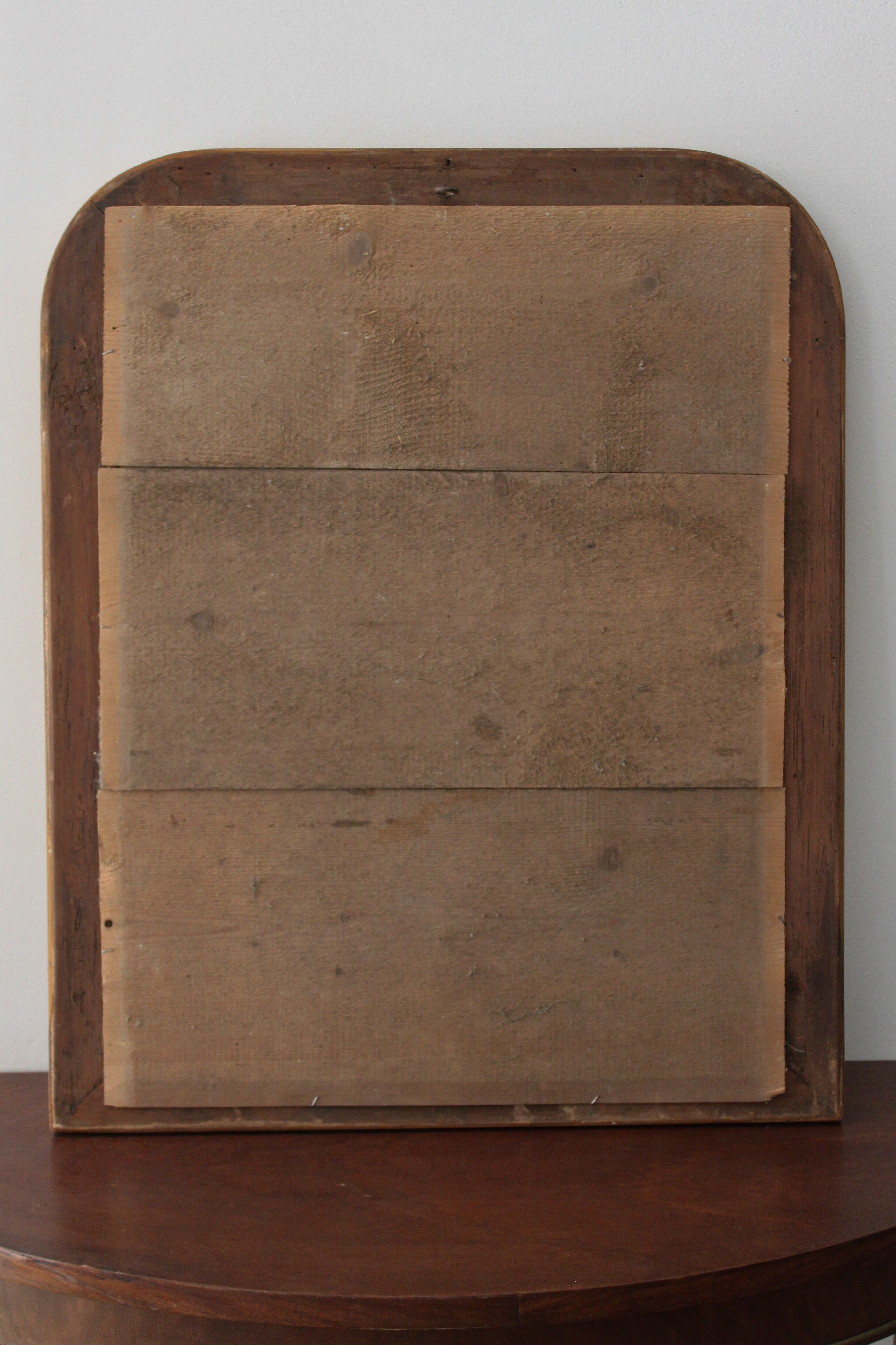 Louis Philippe mirror gilded with gold leaf - 67x54cm