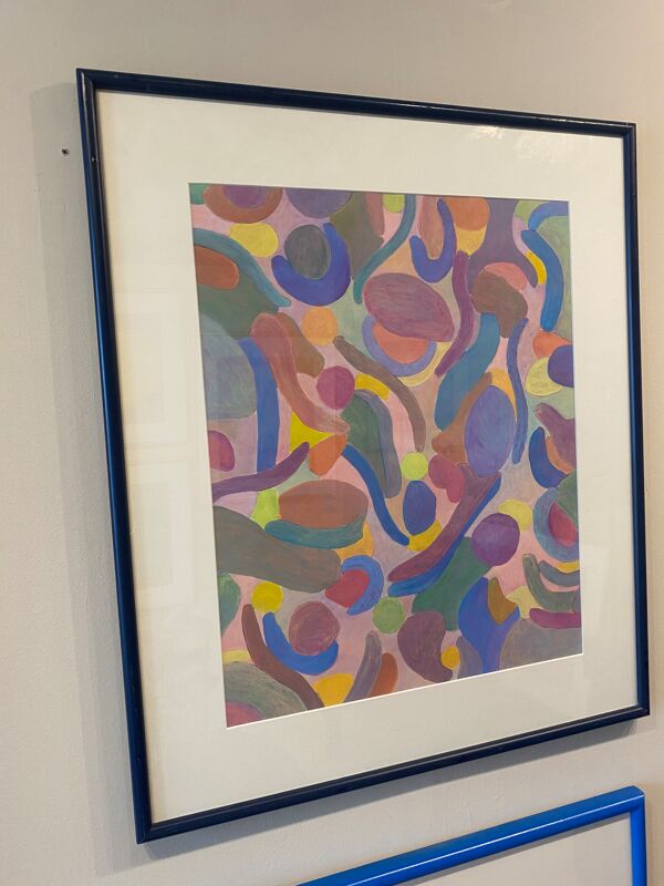 Tableau Zig Zag Pierre Wittmann contemporain