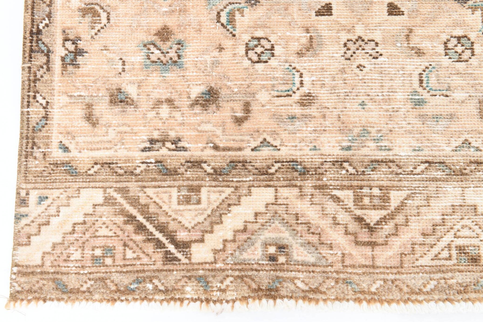 3x10 Nuances De Beige Tapis Terrestre Persan, 81x295Cm
