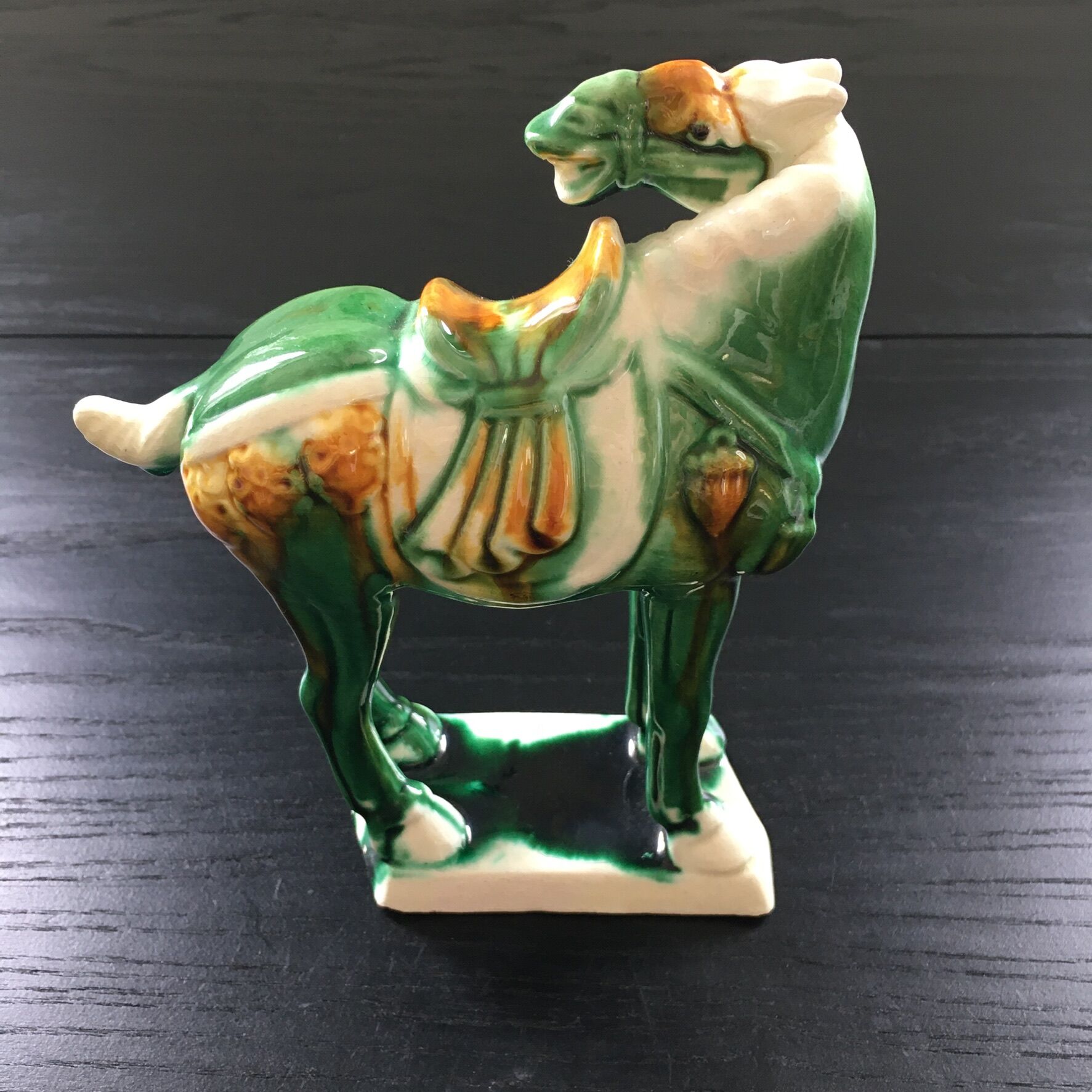 Pair of ceramic horses