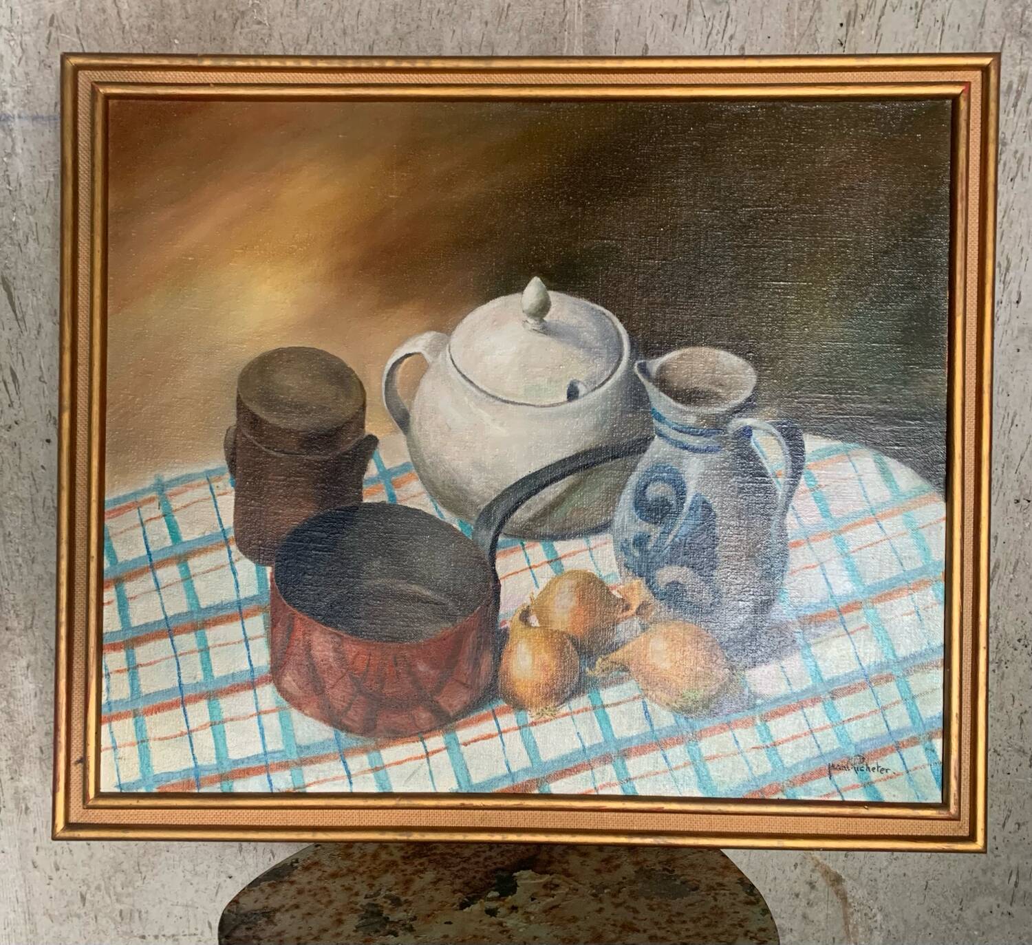 Oil painting on canvas still life