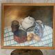 Tableau huile sur toile nature morte