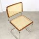 Pair of vintage Cesca B32 brown chairs by Marcel Breuer