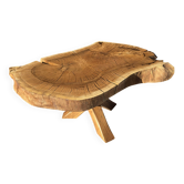 Unique coffee table in solid oak
