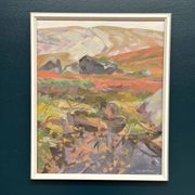 Original Mid Century Swedish Oil On Panel – “Woodland” By Nils Moden – Dated 1984 – Vintage & Framed
