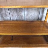 Old modular wall shelf tomado light wood vintage
