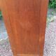 Storage cabinet locker with old wooden curtain