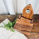 Olive wood salt box