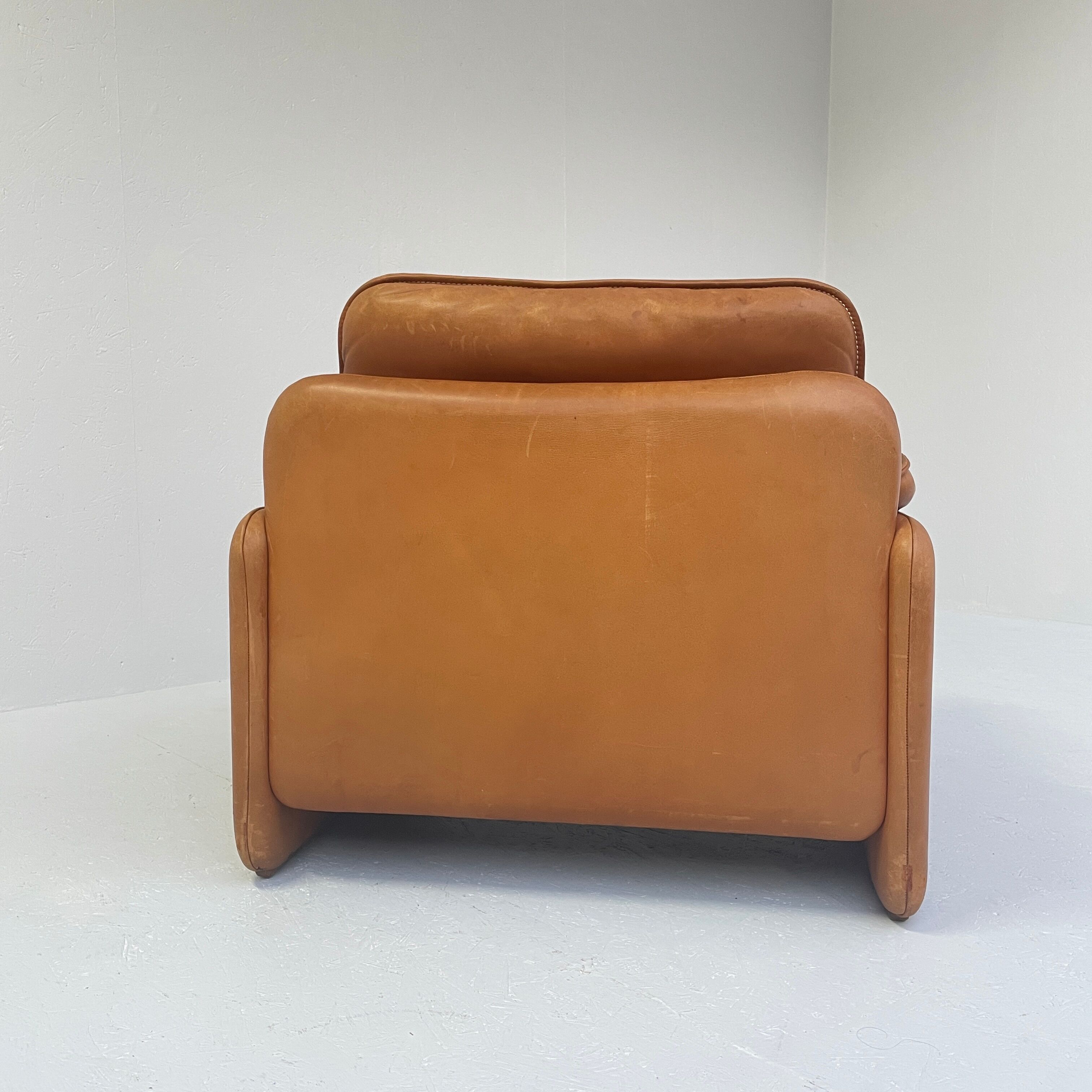 1960's Model DS-61 Cognac Leather Lounge Chair by 'De Sede' Switzerland