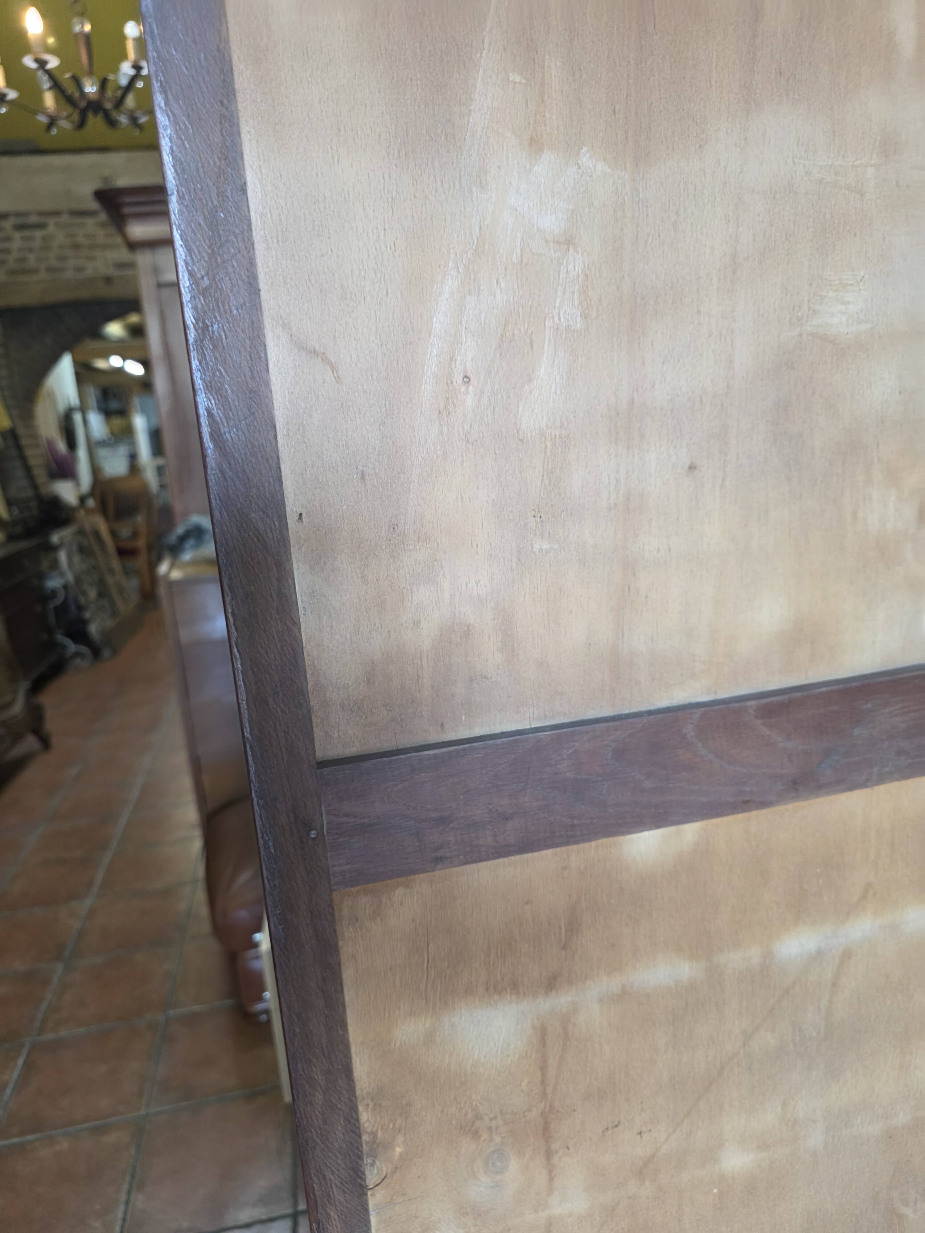 Antique double curtain cabinet in oak