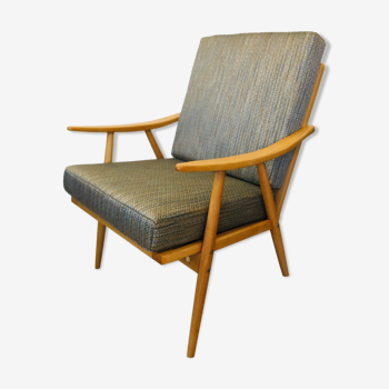 "Boomerang" Grey Armchair, TON, 1960s