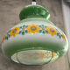 Suspension Monte-and-Lower 1970s in Floral Opaline Glass
