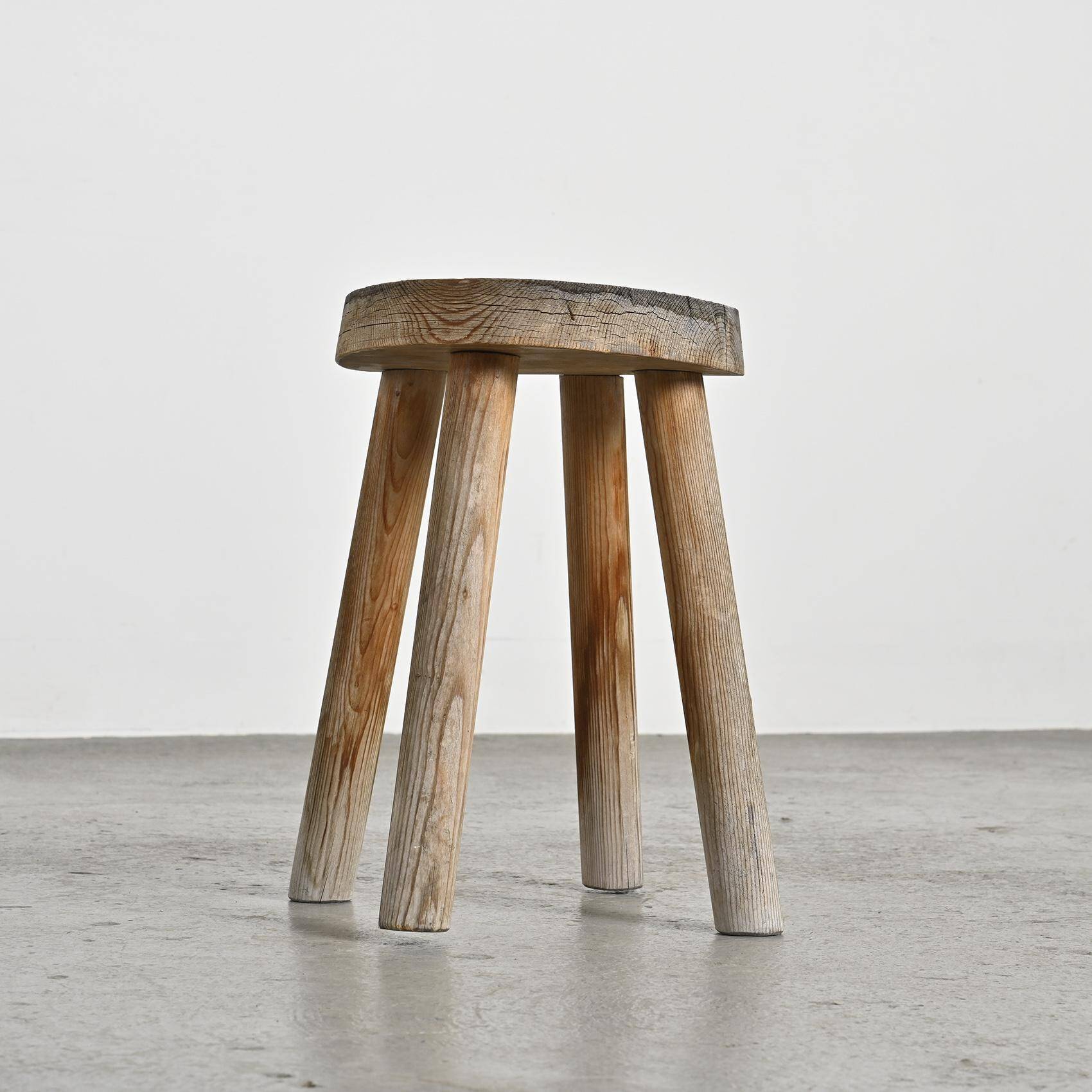 Tabouret par Charlotte Perriand pour les Arcs 1600, vers 1965