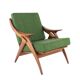 De Ster "Knoop" - armchair 'Glane' mid century modern Dutch Design in teak