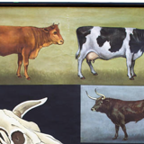 Poster of the Jung-Koch-Quentell School, cows, 1959