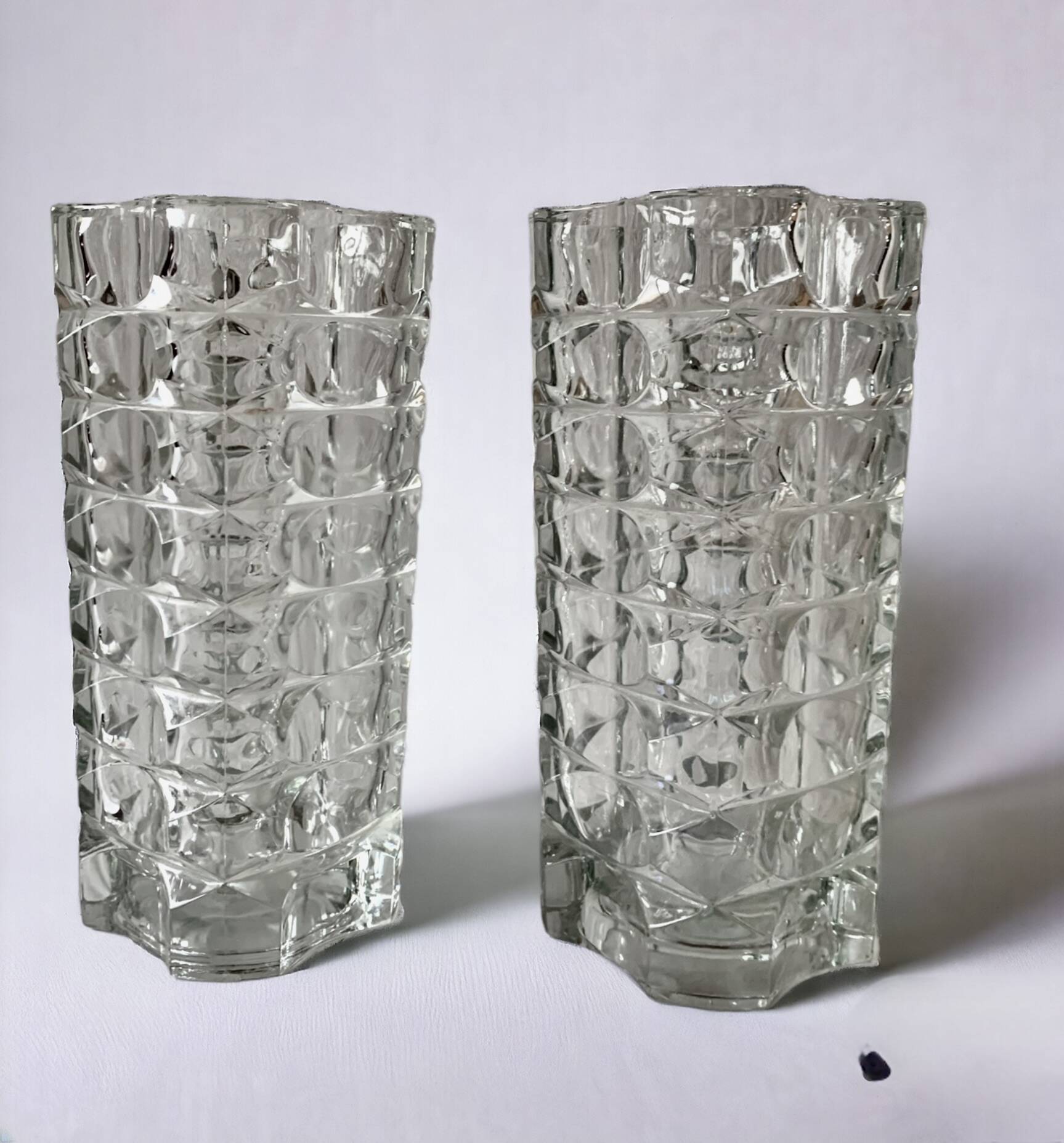 Pair of Windsor vases - JG Durand for Luminarc - large models - 1970
