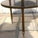 Tripod harness in wood and vintage brass