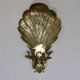 Mid Century Swedish Brass Sconce for two candles