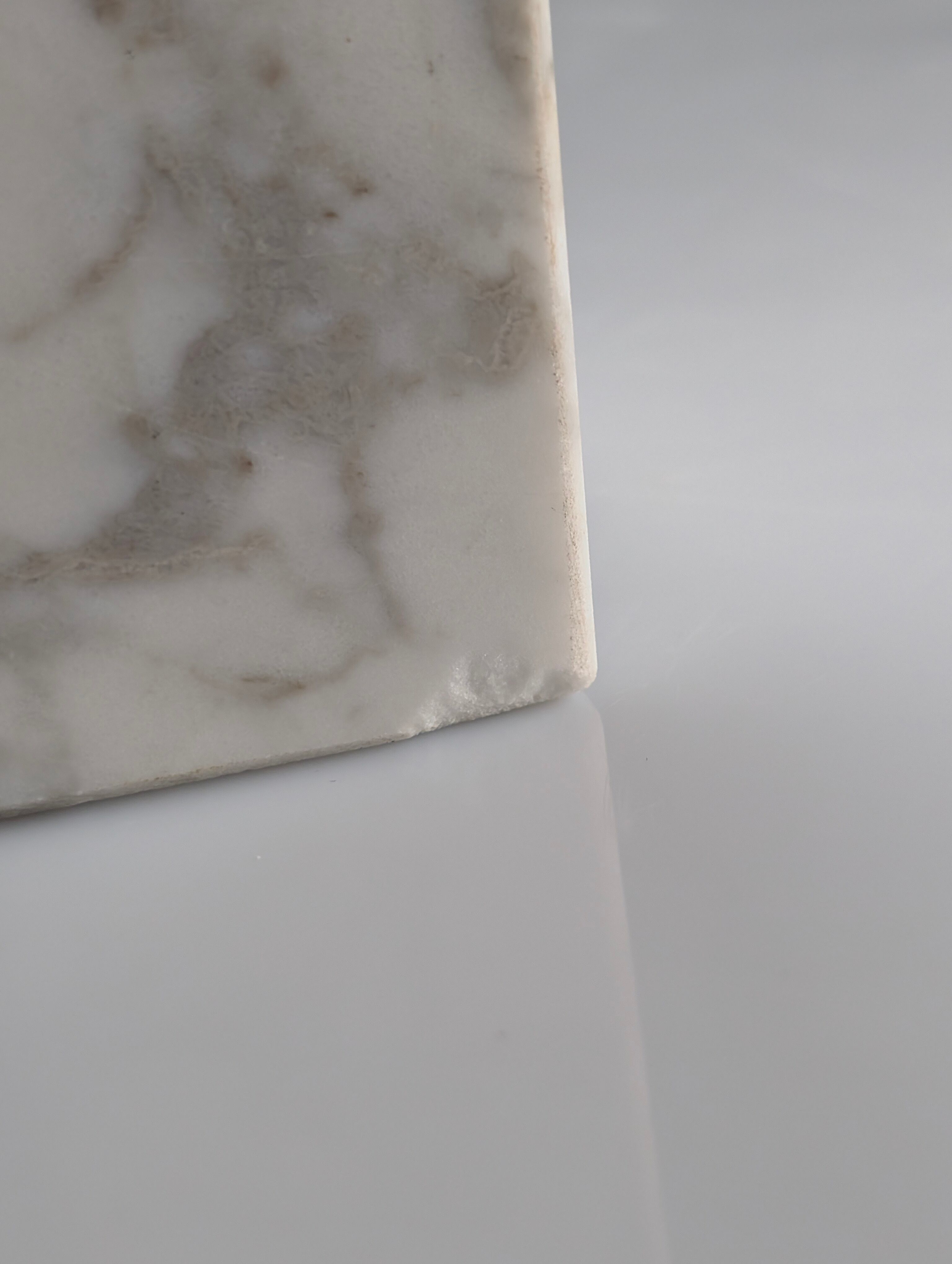 Carrara marble Art Deco lamp base 1940s