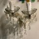 Vintage Crystal and Murano Glass Sconces, 1960s, Set of 2