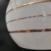 Pair of opaline pendant lights