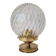 Art Deco lamp in brass and glass